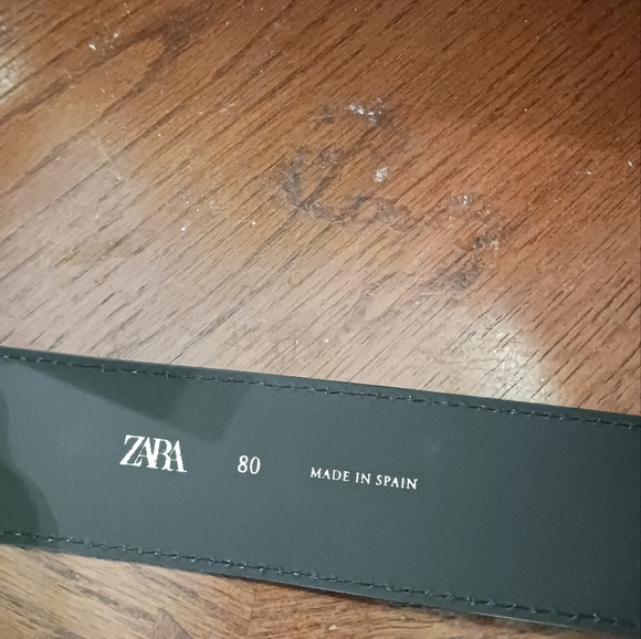 🎁Zara Leather Belt Brown Alligator🇪🇸 Pattern,Fits 27"-34",Like New!,🎁 🍎 💝 - Picture 2 of 12